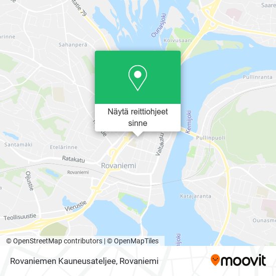 Rovaniemen Kauneusateljee kartta