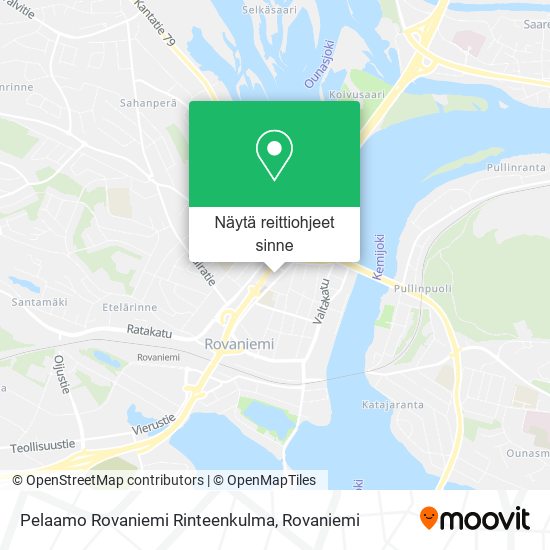 Pelaamo Rovaniemi Rinteenkulma kartta