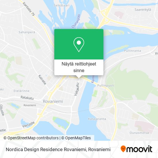Nordica Design Residence Rovaniemi kartta