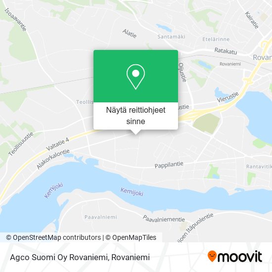 Agco Suomi Oy Rovaniemi kartta