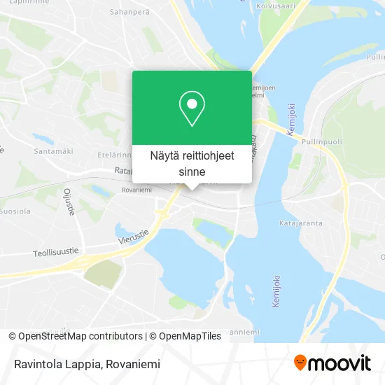 Ravintola Lappia kartta