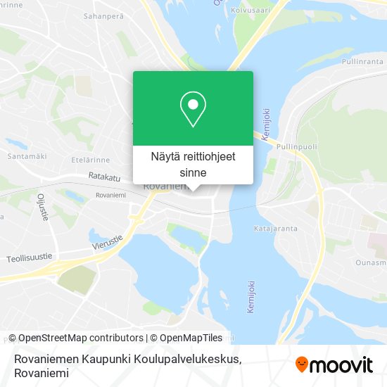 Rovaniemen Kaupunki Koulupalvelukeskus kartta