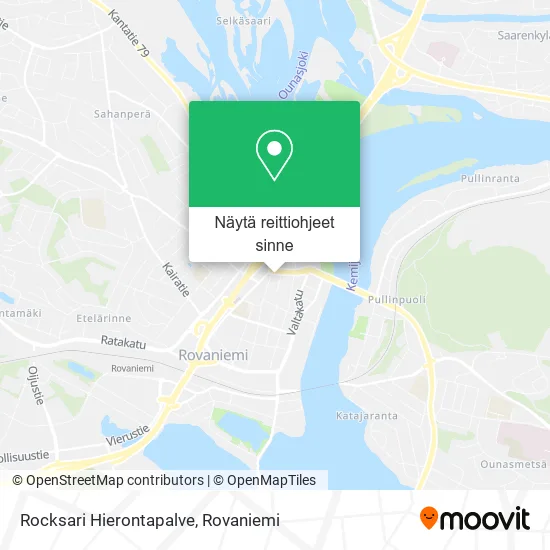 Rocksari Hierontapalve kartta