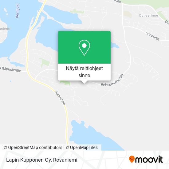 Lapin Kupponen Oy kartta