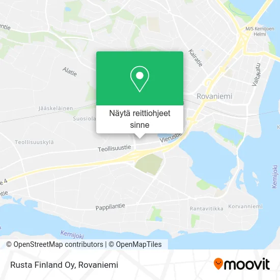 Rusta Finland Oy kartta