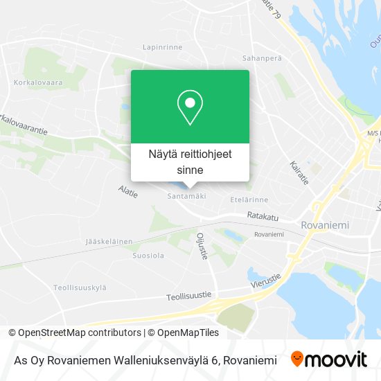As Oy Rovaniemen Walleniuksenväylä 6 kartta
