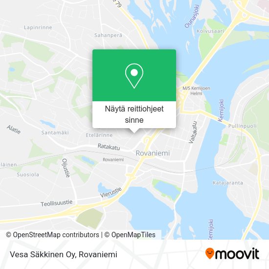 Vesa Säkkinen Oy kartta