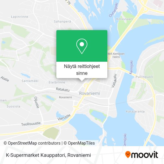 K-Supermarket Kauppatori kartta