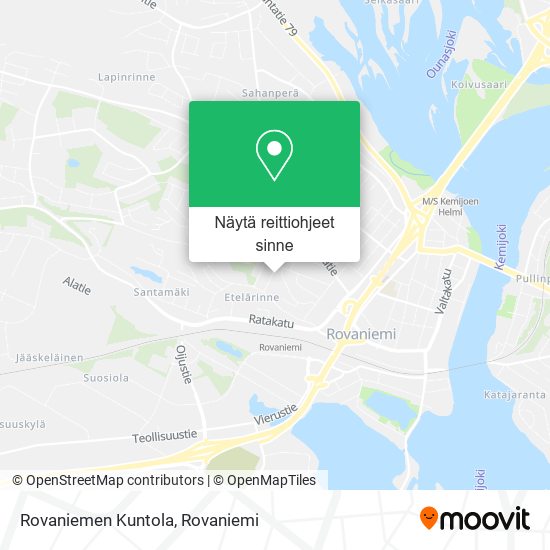Rovaniemen Kuntola kartta