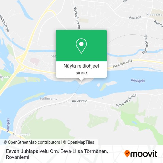 Eevan Juhlapalvelu Om. Eeva-Liisa Törmänen kartta