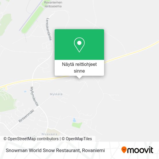 Snowman World Snow Restaurant kartta