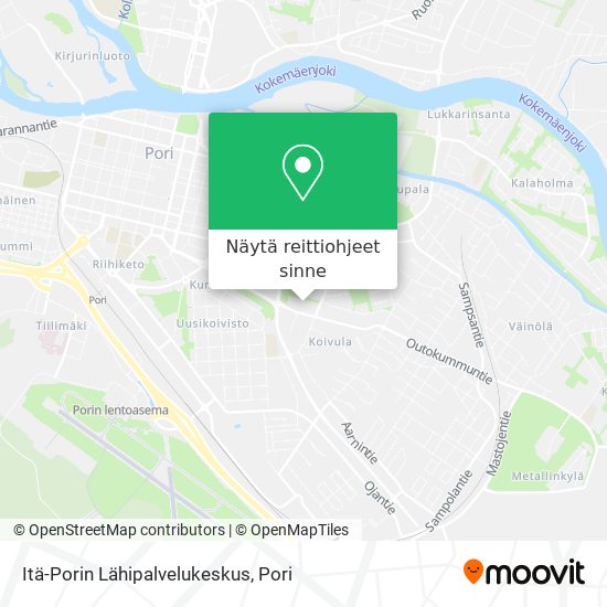 Itä-Porin Lähipalvelukeskus kartta