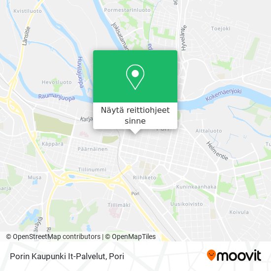 Porin Kaupunki It-Palvelut kartta