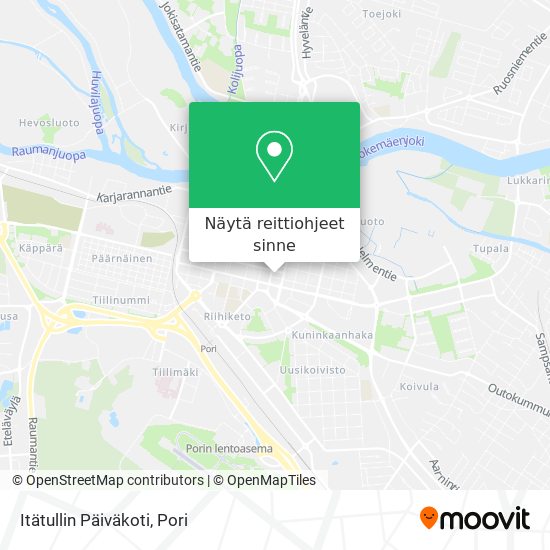 Itätullin Päiväkoti kartta
