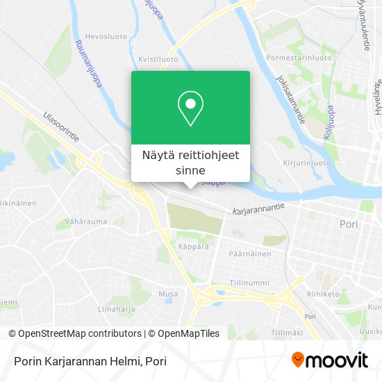Porin Karjarannan Helmi kartta
