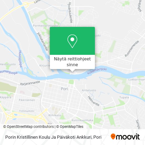 Porin Kristillinen Koulu Ja Päiväkoti Ankkuri kartta