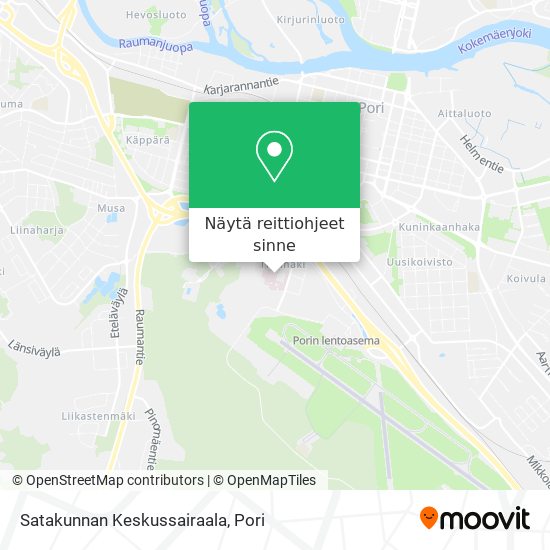 Kuinka päästä kohteeseen Satakunnan Keskussairaala paikassa Pori  kulkuvälineellä Bussi?