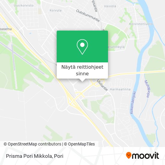 Kuinka päästä kohteeseen Prisma Pori Mikkola kulkuvälineellä Bussi?