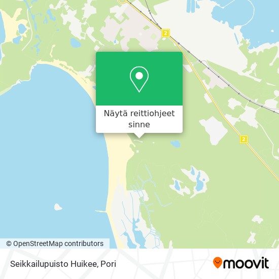 Seikkailupuisto Huikee kartta