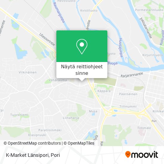 K-Market Länsipori kartta