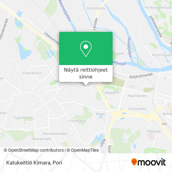 Katukeittiö Kimara kartta