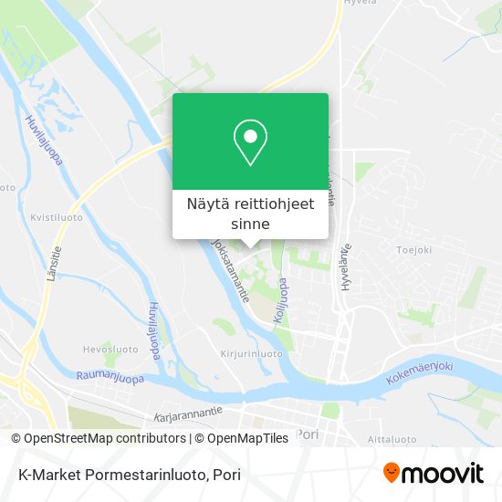 K-Market Pormestarinluoto kartta