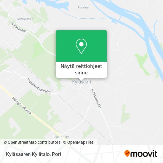 Kyläsaaren Kylätalo kartta