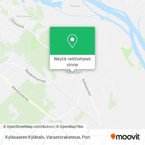 Kyläsaaren Kylätalo, Varastorakennus kartta