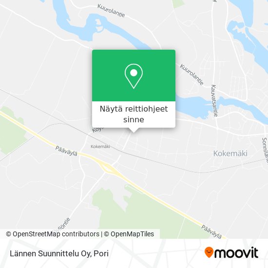 Lännen Suunnittelu Oy kartta