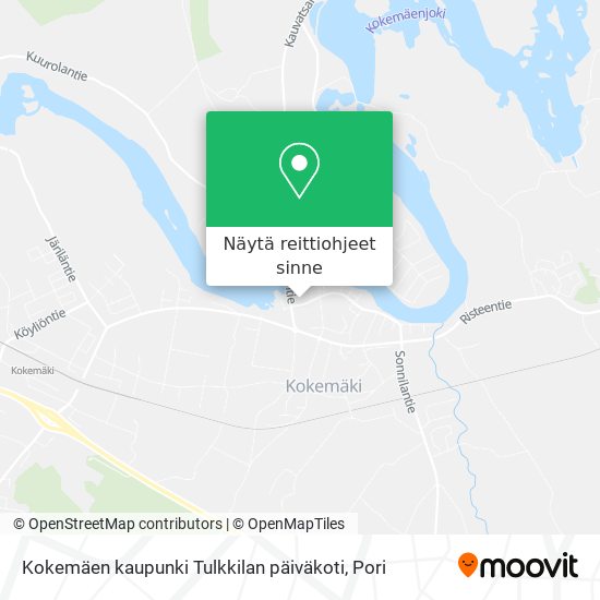 Kokemäen kaupunki Tulkkilan päiväkoti kartta