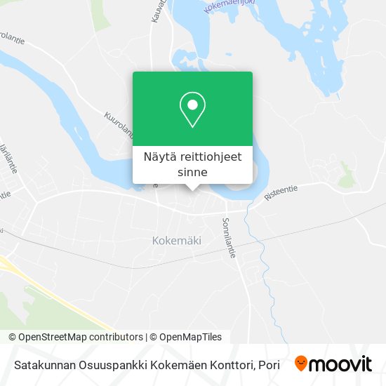 Satakunnan Osuuspankki Kokemäen Konttori kartta