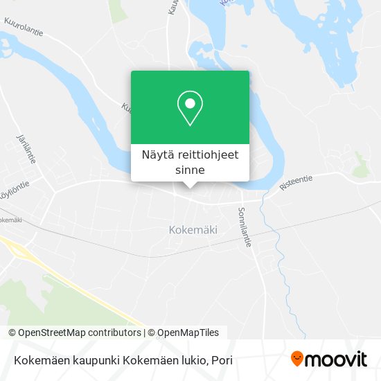 Kokemäen kaupunki Kokemäen lukio kartta