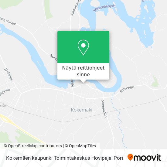 Kokemäen kaupunki Toimintakeskus Hovipaja kartta