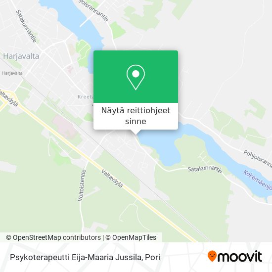 Psykoterapeutti Eija-Maaria Jussila kartta