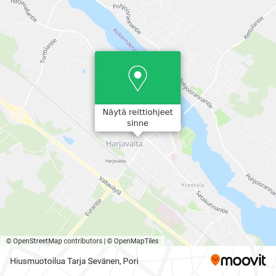 Hiusmuotoilua Tarja Sevänen kartta