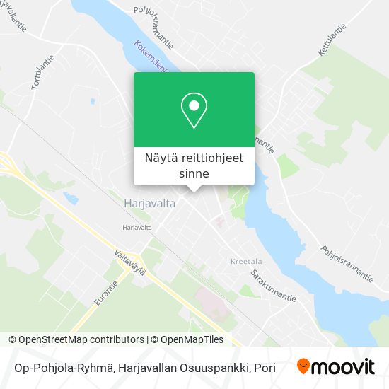 Op-Pohjola-Ryhmä, Harjavallan Osuuspankki kartta