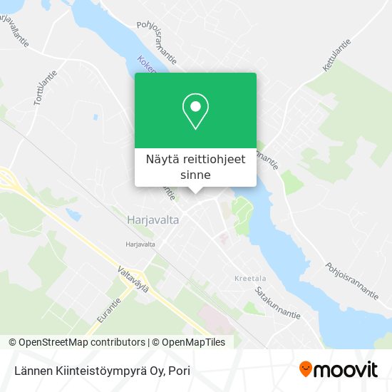 Lännen Kiinteistöympyrä Oy kartta