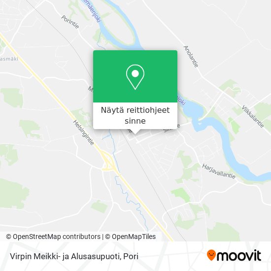 Virpin Meikki- ja Alusasupuoti kartta