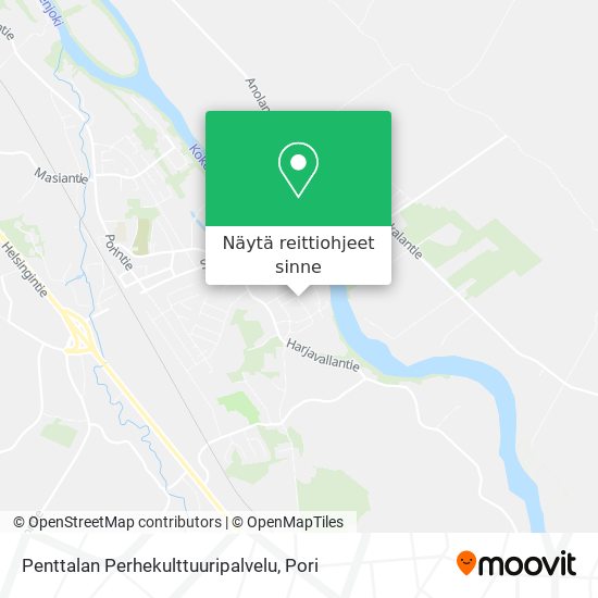 Penttalan Perhekulttuuripalvelu kartta