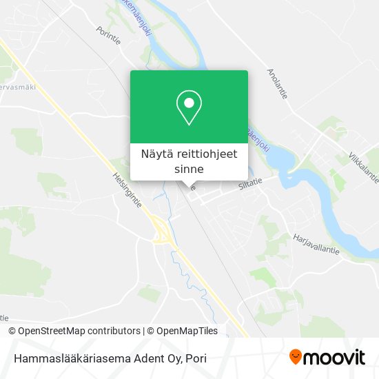 Hammaslääkäriasema Adent Oy kartta