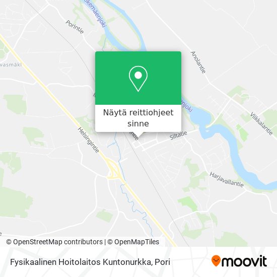 Fysikaalinen Hoitolaitos Kuntonurkka kartta