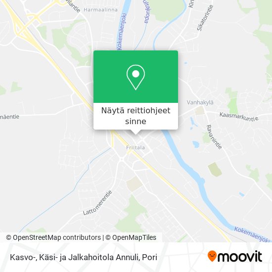 Kasvo-, Käsi- ja Jalkahoitola Annuli kartta