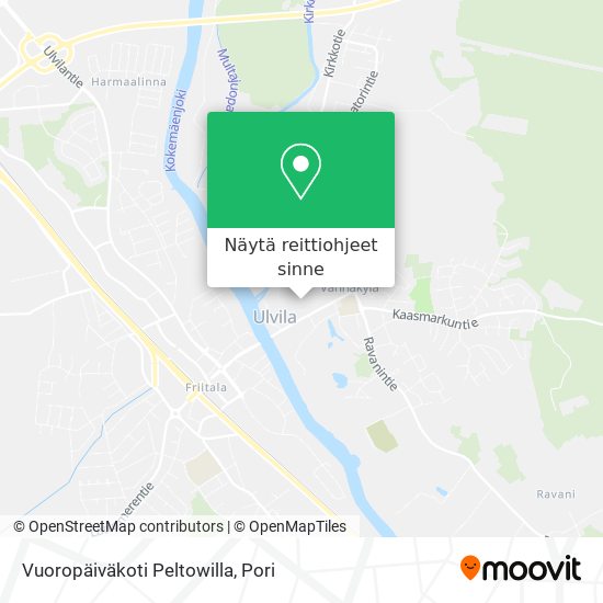 Vuoropäiväkoti Peltowilla kartta