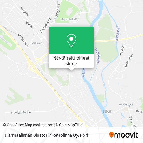 Harmaalinnan Sisätori / Retrolinna Oy kartta