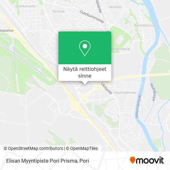 Elisan Myyntipiste Pori Prisma kartta