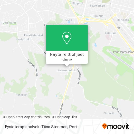 Fysioterapiapalvelu Tiina Stenman kartta