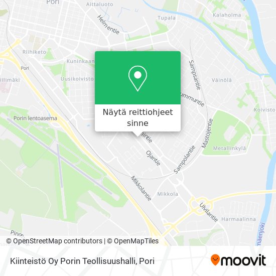 Kiinteistö Oy Porin Teollisuushalli kartta