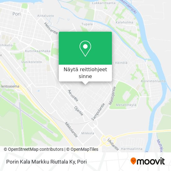 Porin Kala Markku Riuttala Ky kartta