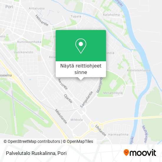 Palvelutalo Ruskalinna kartta