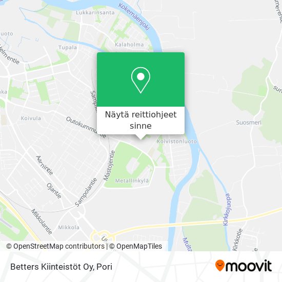 Betters Kiinteistöt Oy kartta